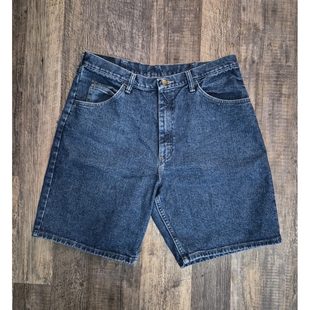 Wrangler Premium Quality Men's 36 Denim Jean Shorts 606W1DH Dark Wash